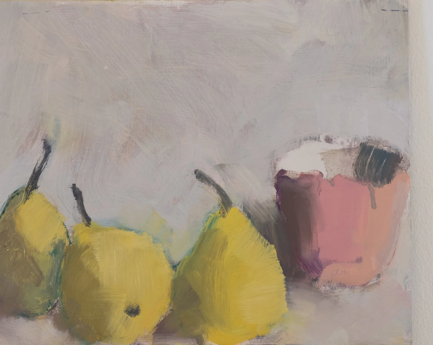 image from Three pears and pink cup II